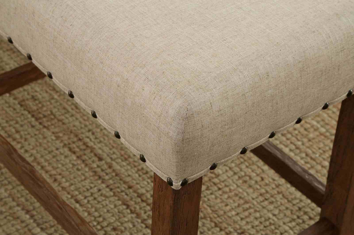 Sania Rustic Oak Bar Chair from Furniture of America - Luna Furniture