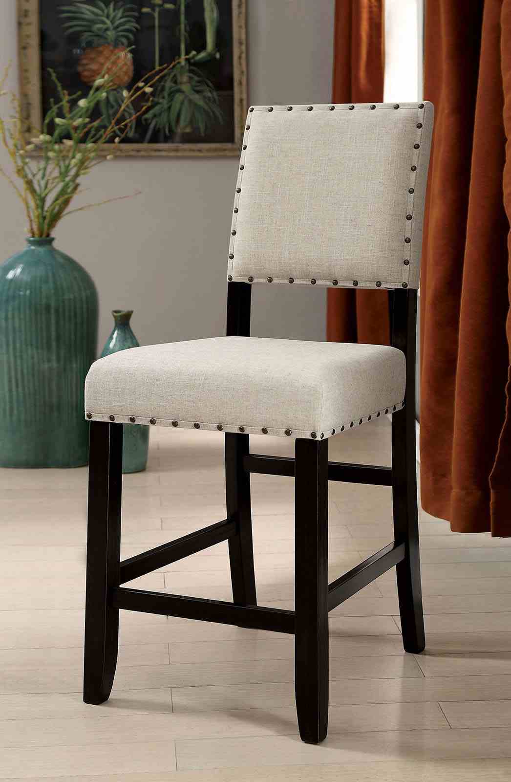Sania Antique Black Counter Ht. Table from Furniture of America - Luna Furniture