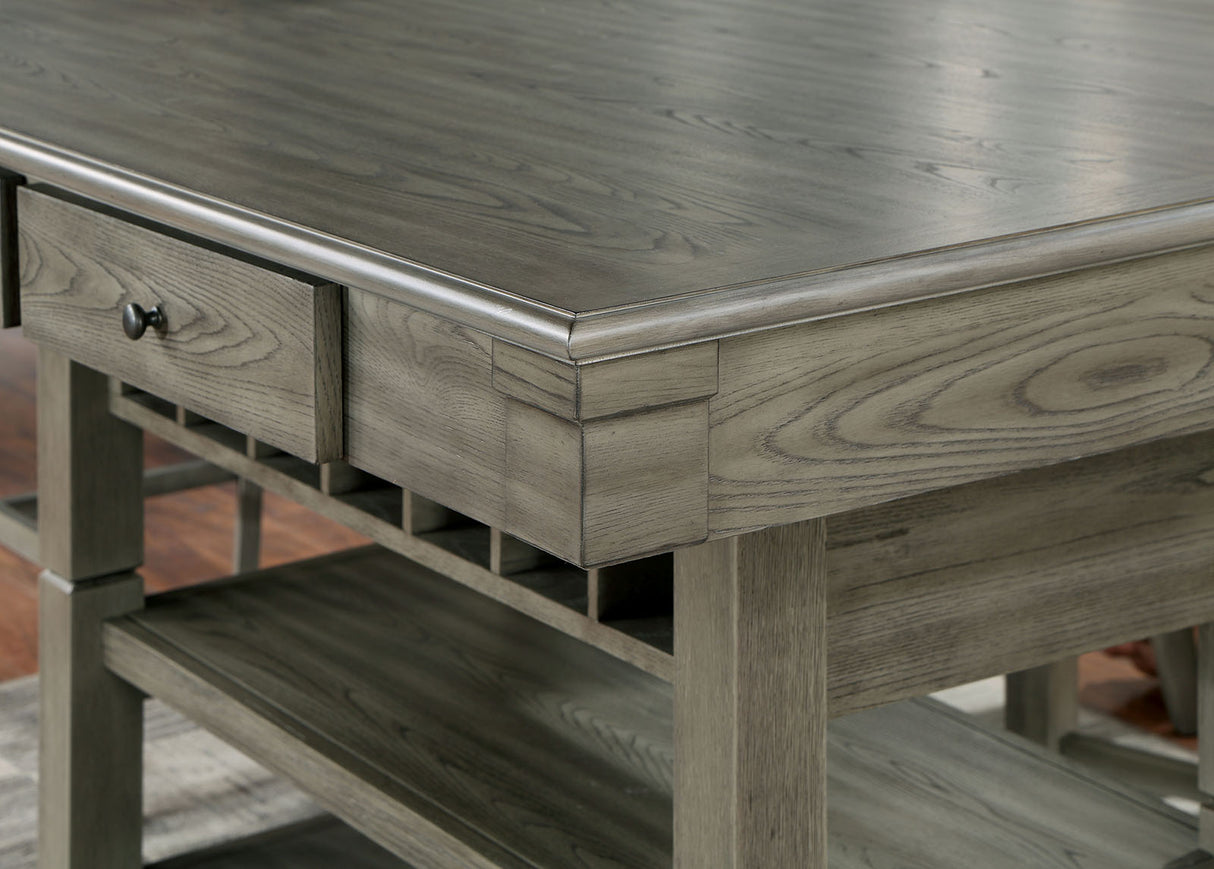 Anaya Gray Counter Ht. Table from Furniture of America - Luna Furniture