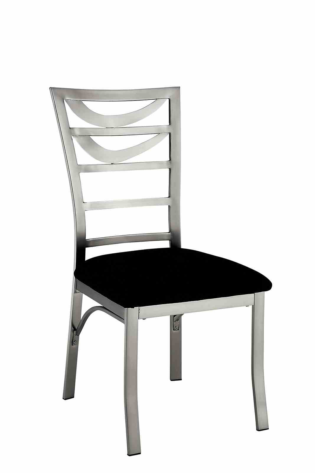 Roxo Silver/Black 5-Piece Dining Room Set from Furniture of America - Luna Furniture