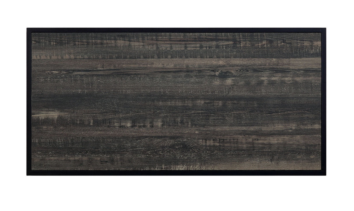 Dicarda Black/Distressed Dark Oak Bar Ht. Table from Furniture of America - Luna Furniture