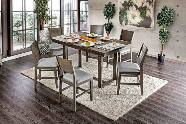 Anton Brown/Gray 7-Piece Counter Hight Set