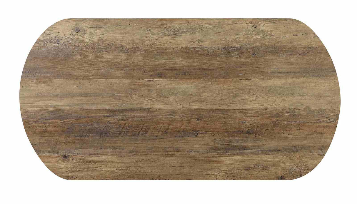 Olbia Rustic Oak/Sand Black 3 Pc. Table Set from Furniture of America - Luna Furniture