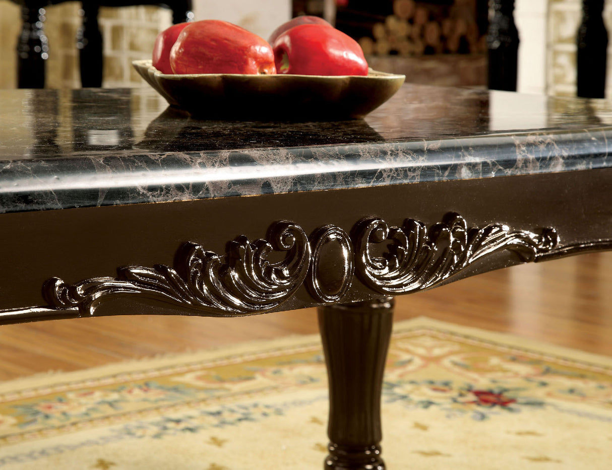 Brampton Espresso/Black Sofa Table from Furniture of America - Luna Furniture