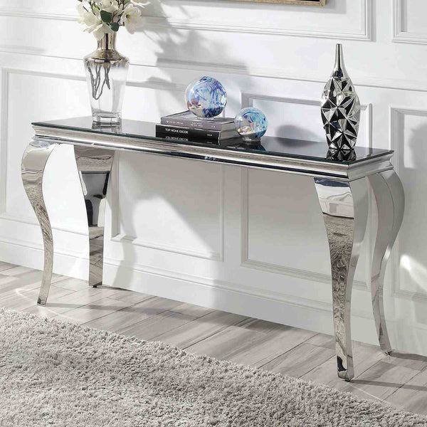 Wetzikon Black/Silver Sofa Table