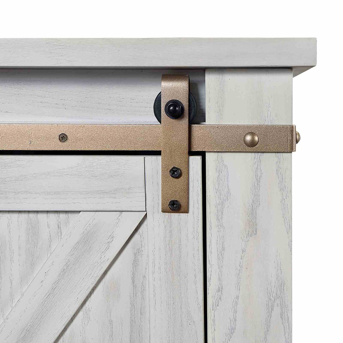 Borrego Antique White TV Console from Furniture of America - Luna Furniture