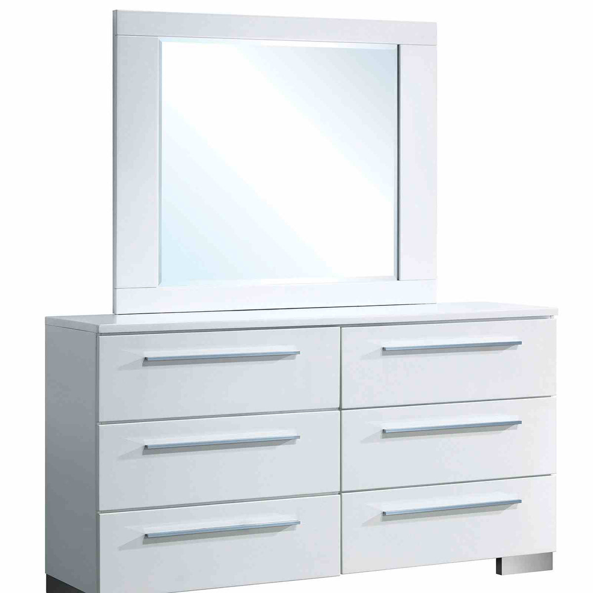 Clementine Glossy White Dresser from Furniture of America - Luna Furniture