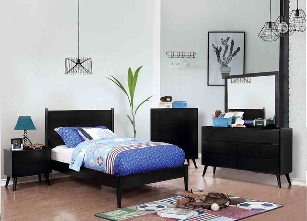 Lennart Black 5-Piece Queen Bedroom Set