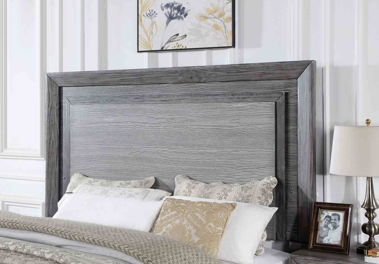 Raiden Gray California King Bed from Furniture of America - Luna Furniture