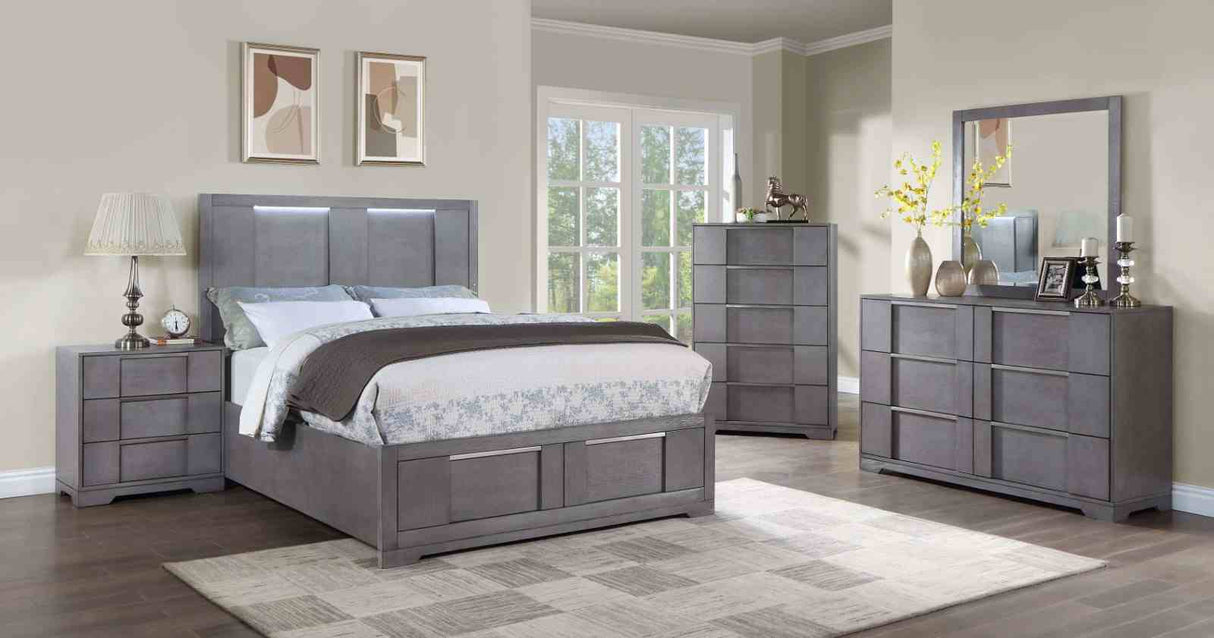 Regulus Gray Mirror (Mirror Only) from Furniture of America - Luna Furniture