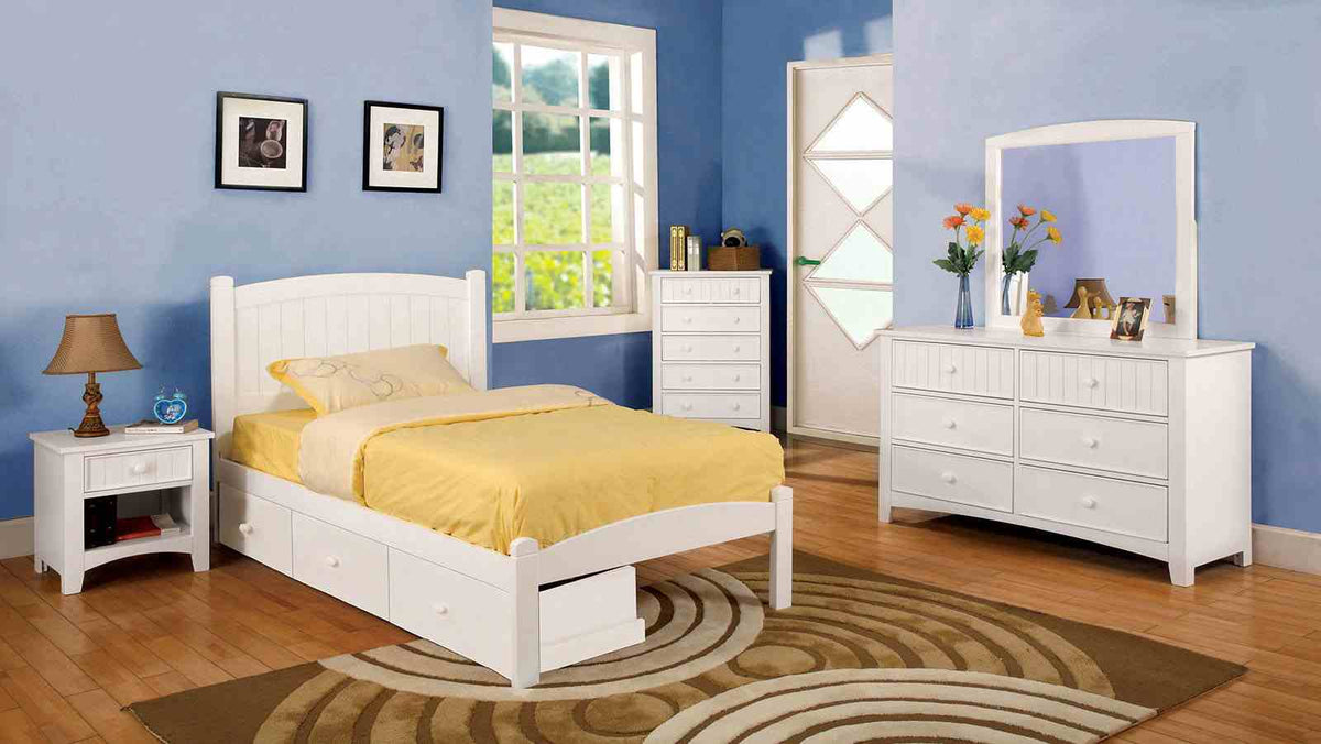Omnus White Dresser from Furniture of America - Luna Furniture