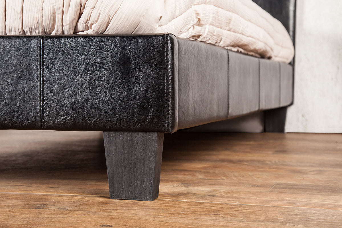 Velen Black Full Upholstered Tufted Bed from Furniture of America - Luna Furniture