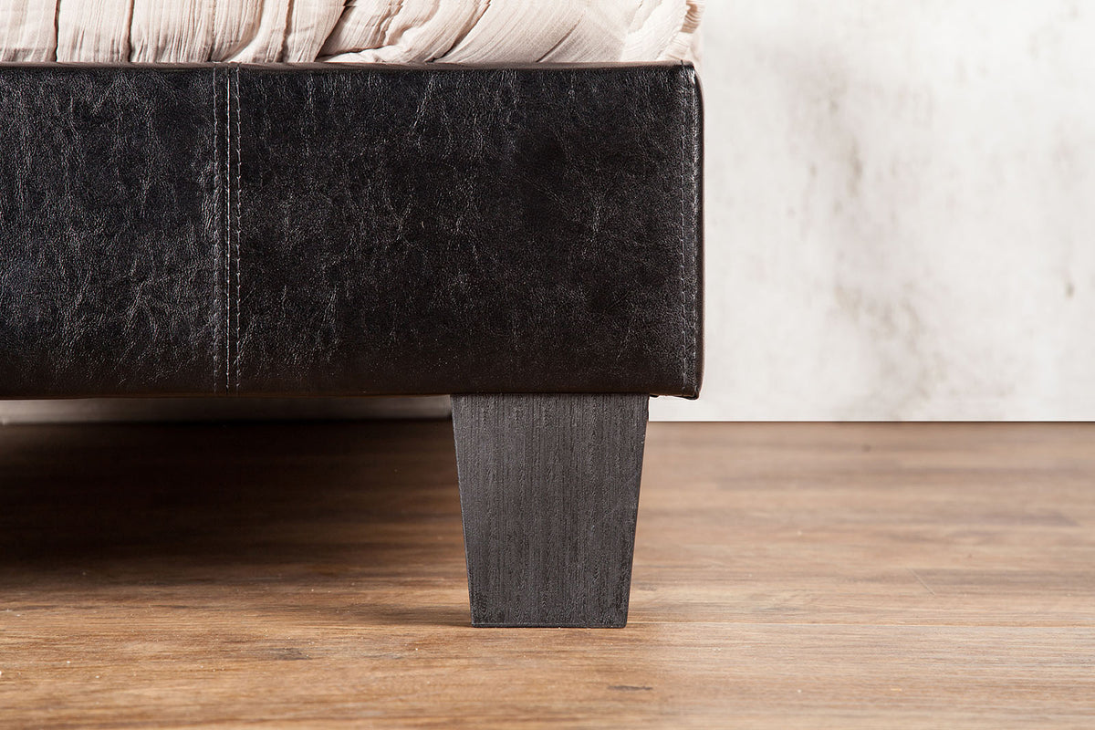 Velen Black Full Upholstered Tufted Bed from Furniture of America - Luna Furniture