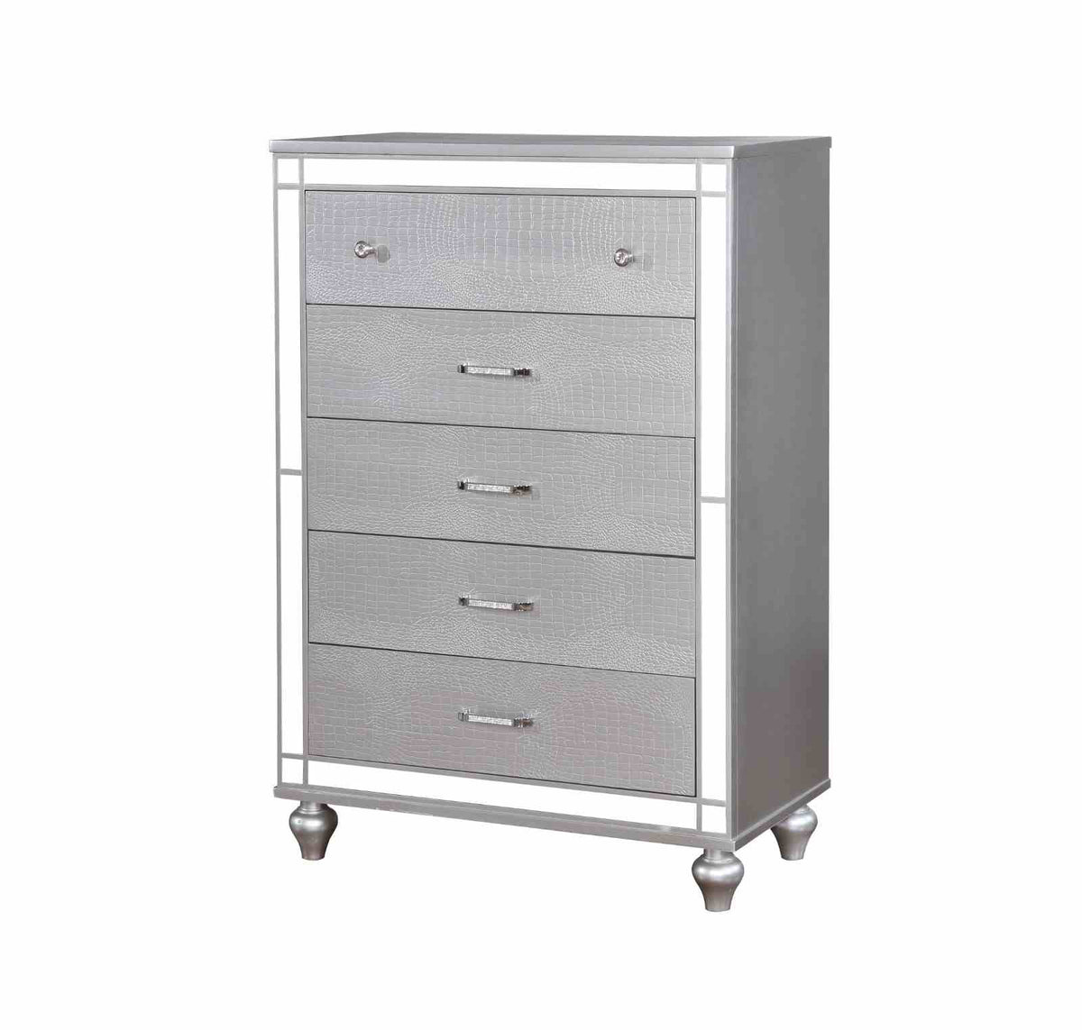 Brachium Silver Contemporary Bedroom Set from Furniture of America - Luna Furniture