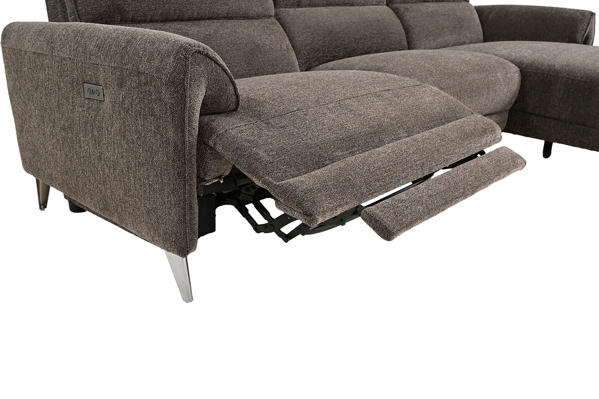 Brande Brown Power Sectional, Right Chaise from Furniture of America - Luna Furniture