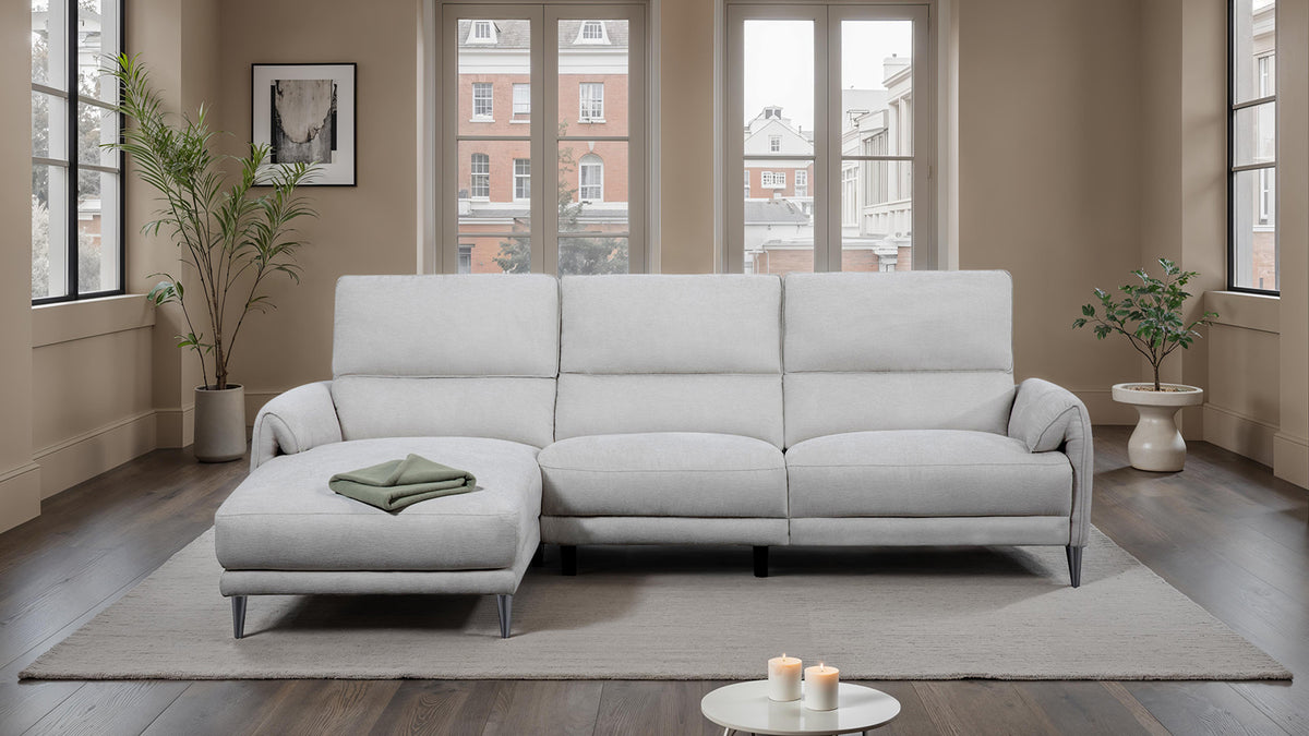 Brande Light Gray Power Sectional, Left Chaise from Furniture of America - Luna Furniture