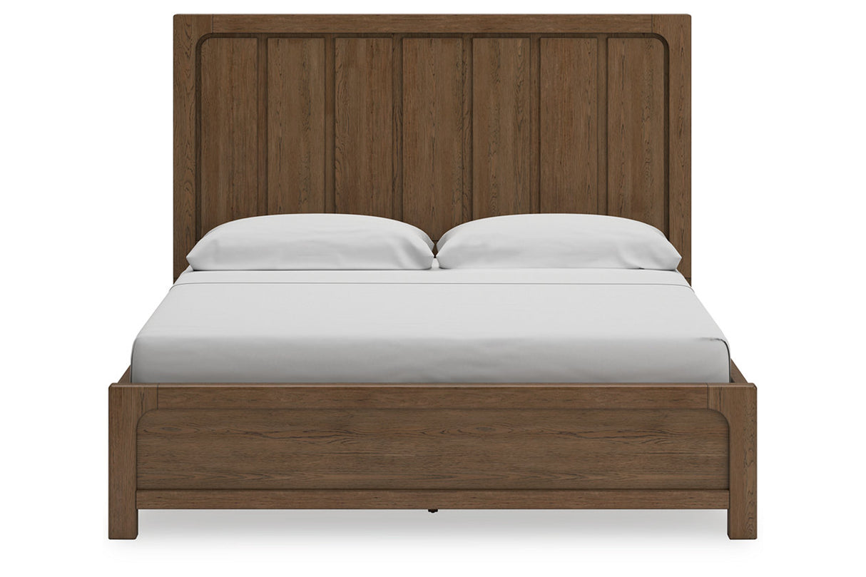 Cabalynn Light Brown California King Storage Platform Bed from Ashley Furniture - Luna Furniture