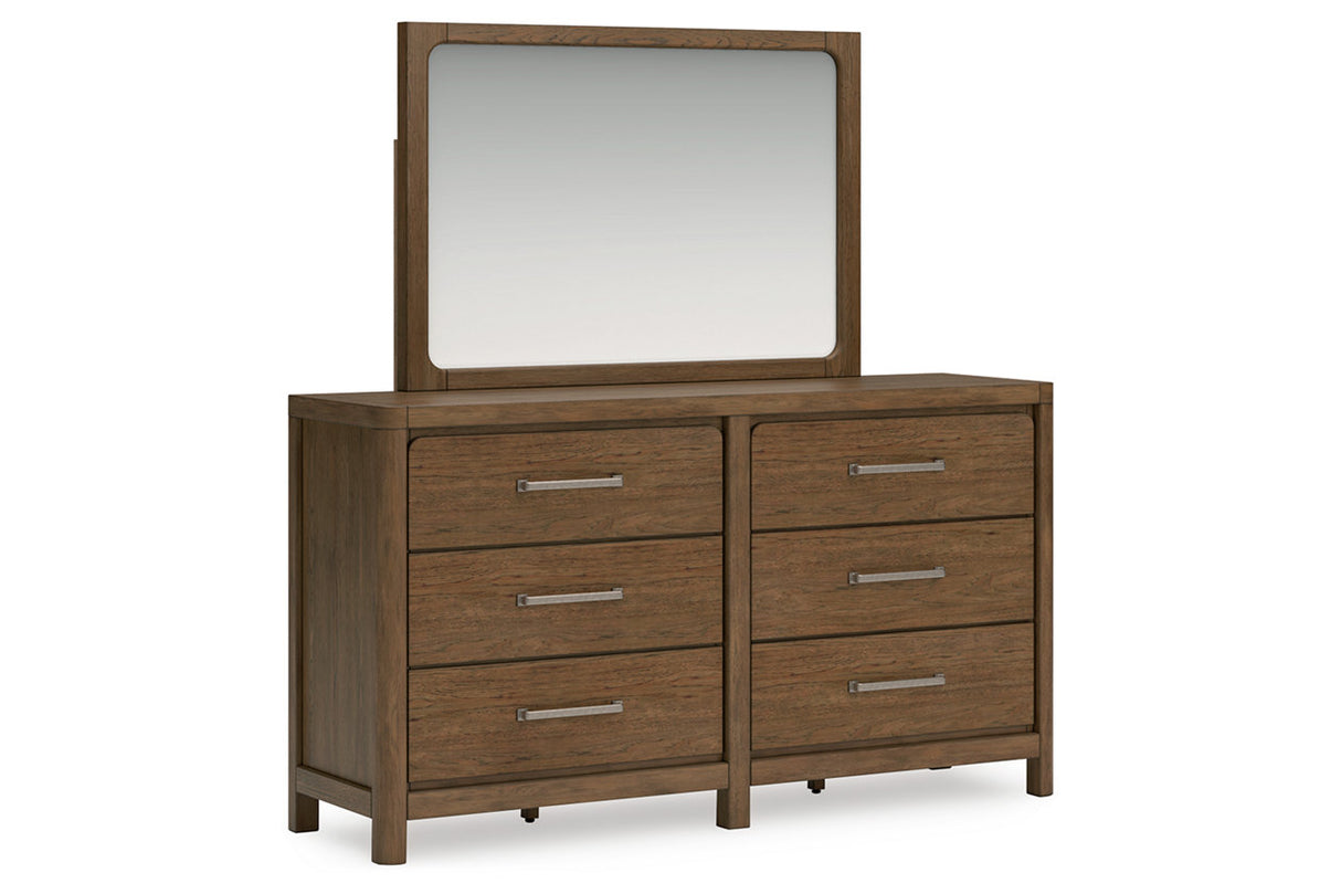 Cabalynn Light Brown Dresser and Mirror from Ashley Furniture - Luna Furniture