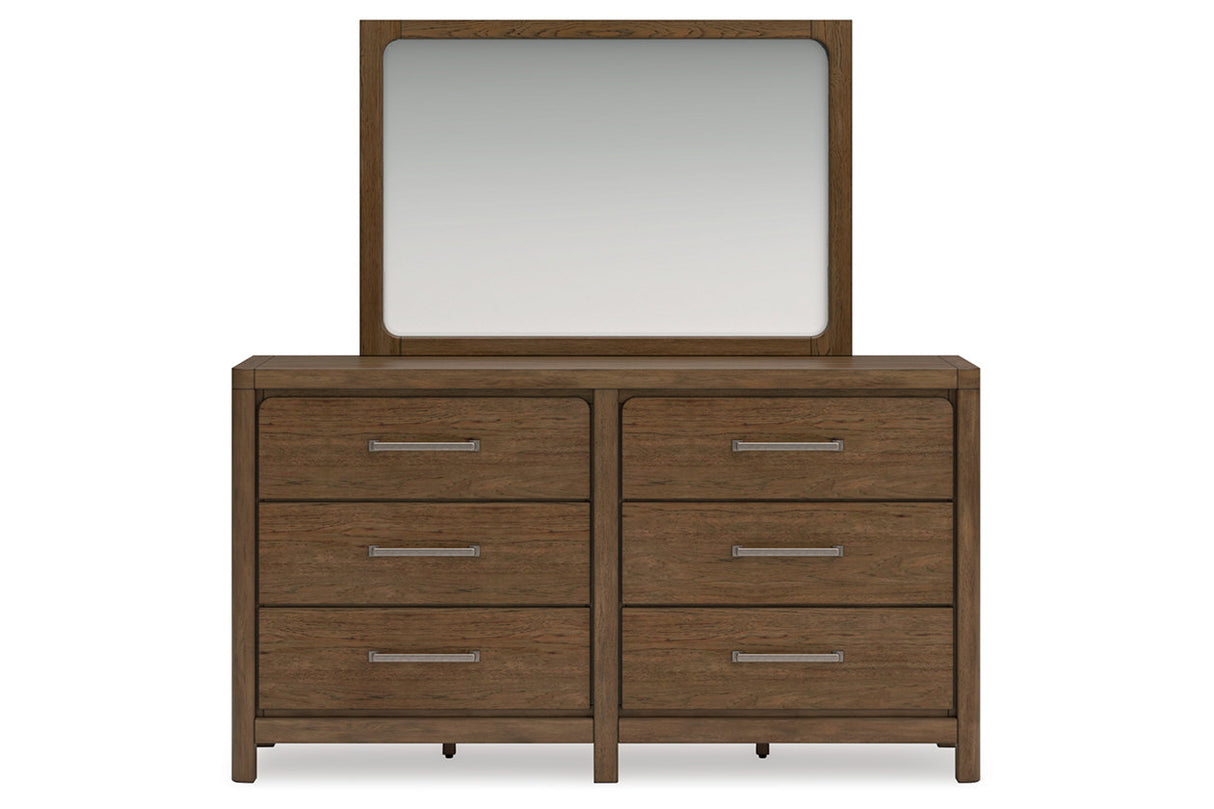 Cabalynn Light Brown Dresser and Mirror from Ashley Furniture - Luna Furniture