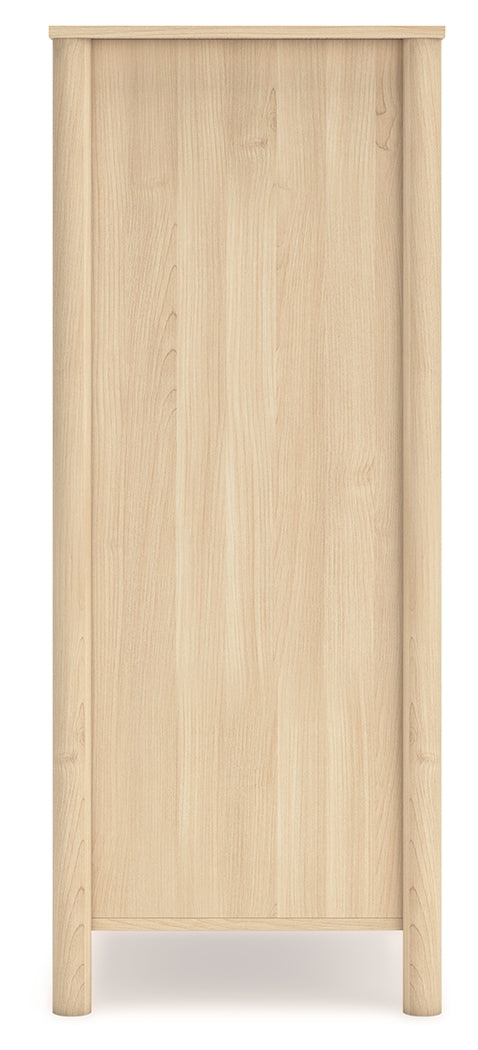 Cabinella Full Platform Panel Bed with Dresser, Chest and Nightstand in Tan from Ashley - Luna Furniture