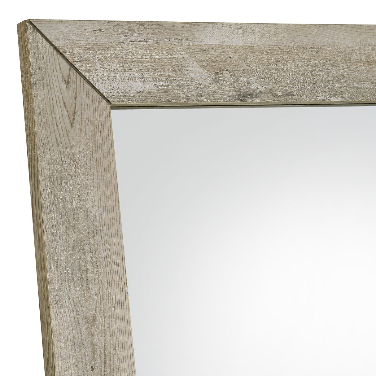 Cadence Gray Tempered Glass Washed Oak Full Length Standing Mirror from Coaster - Luna Furniture