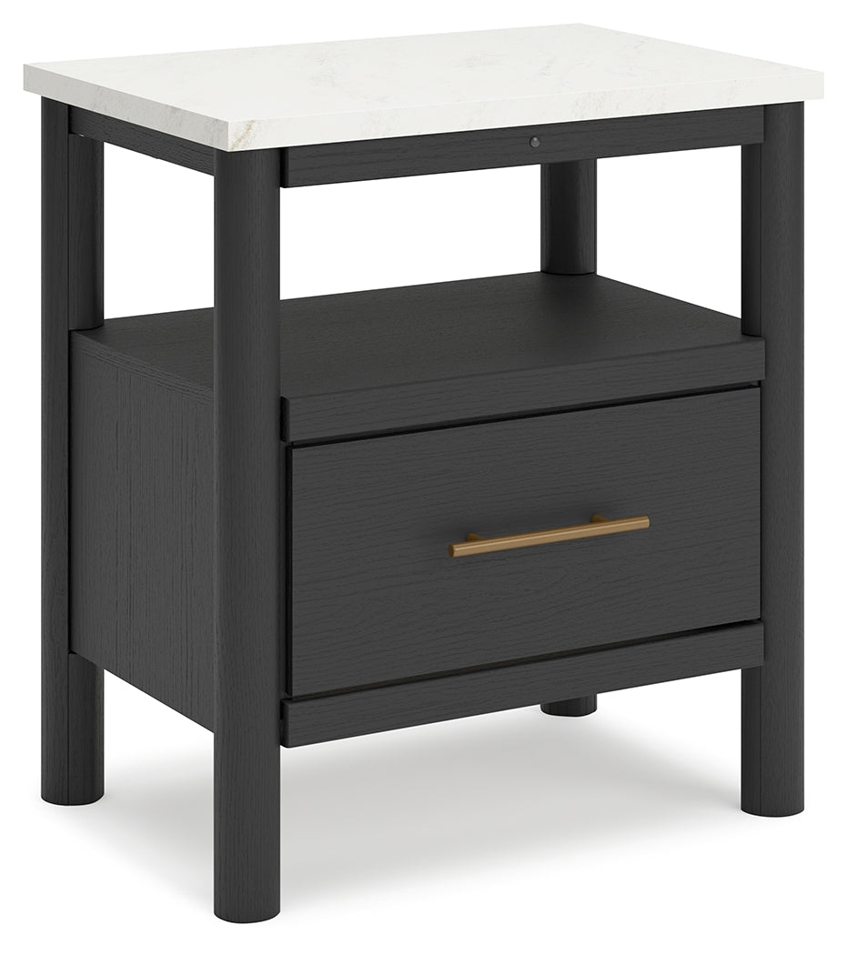 Cadmori Black/White Nightstand from Ashley - Luna Furniture