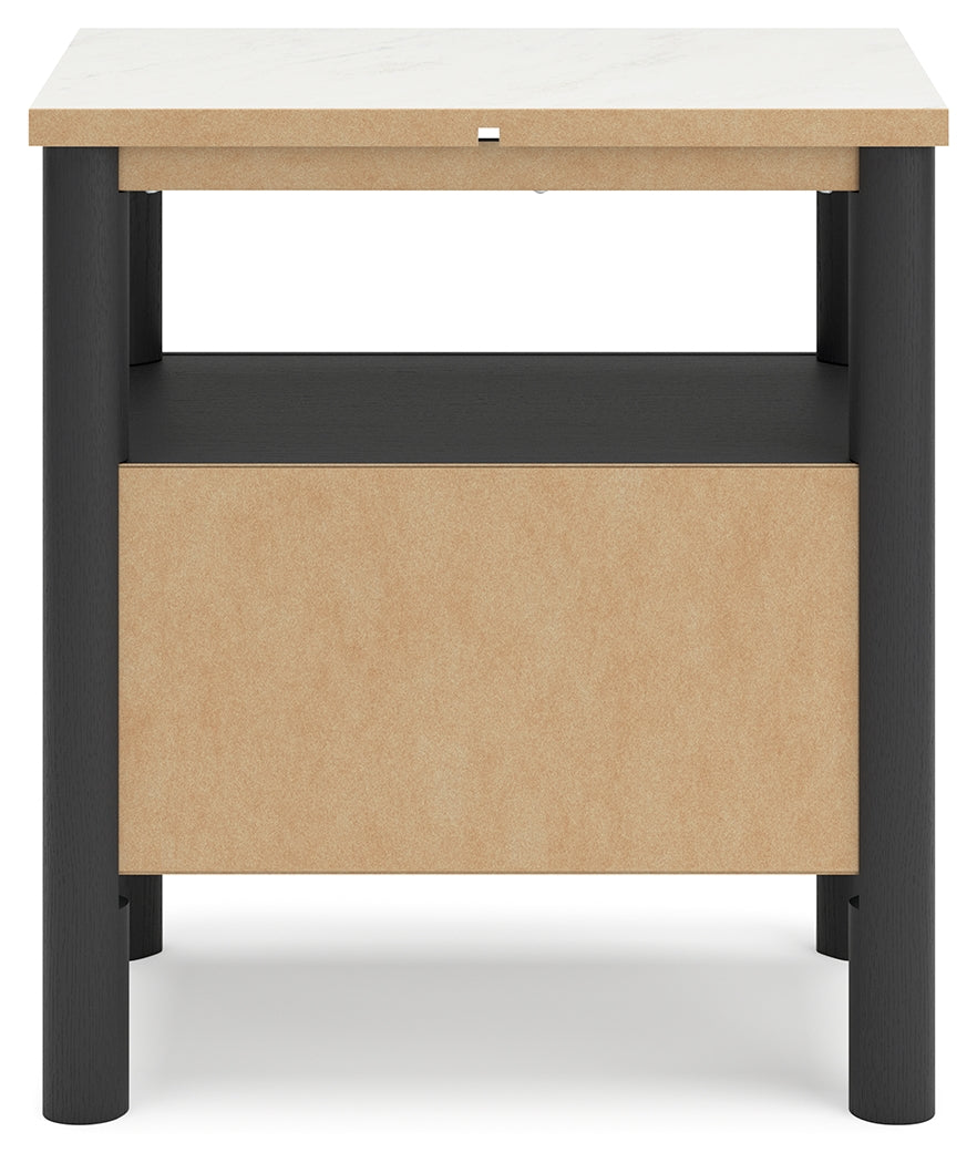 Cadmori Black/White Nightstand from Ashley - Luna Furniture