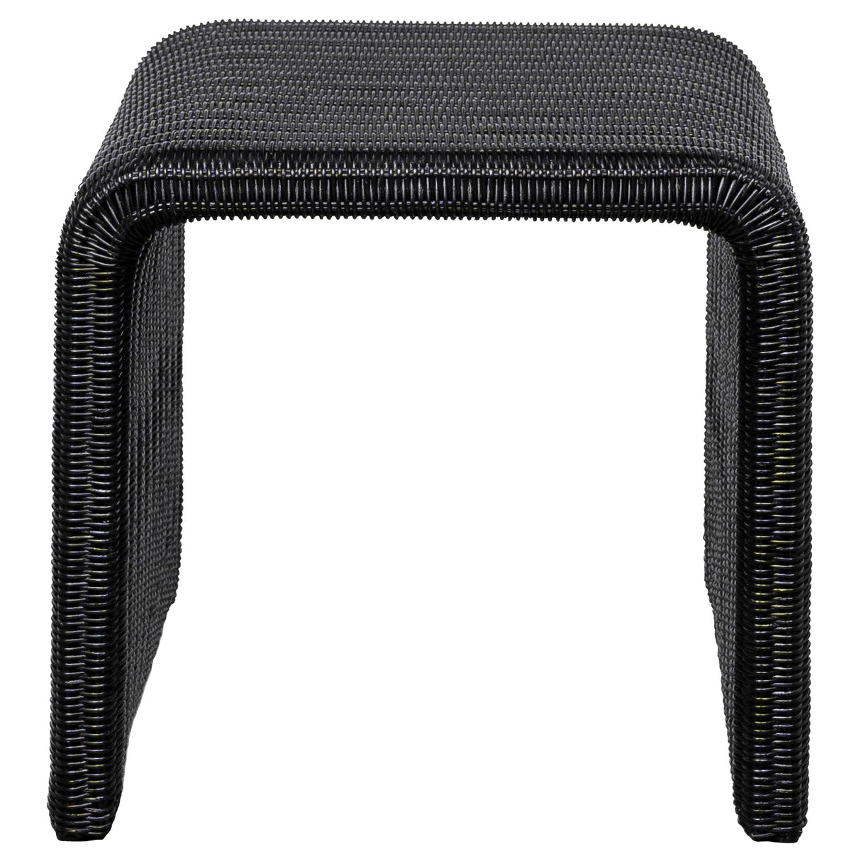 Cahya Black 2-Piece Rattan Coffee and End Table Set from Coaster - Luna Furniture