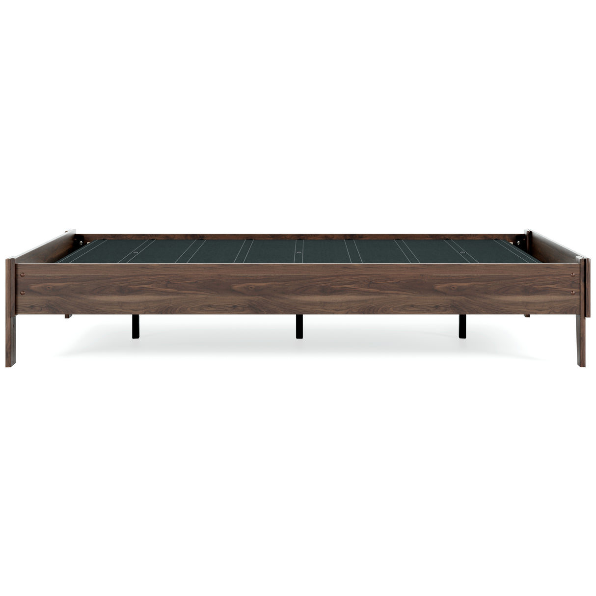 Calverson Queen Platform Bed with Mattress in Mocha from Ashley - Luna Furniture