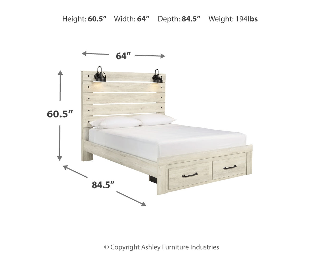 Cambeck Queen Panel Storage Bed, Dresser and Mirror from Ashley Furniture - Luna Furniture