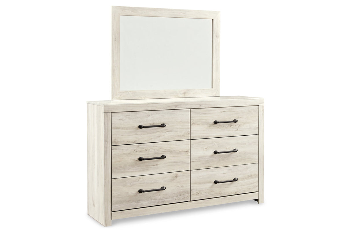 Cambeck Whitewash Dresser and Mirror from Ashley - Luna Furniture