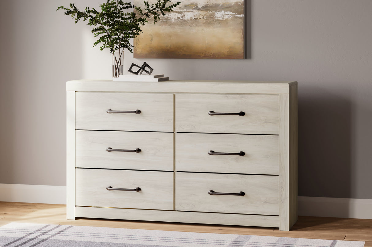 Cambeck Whitewash Queen Storage Bed, Dresser, Chest and Nightstand from Ashley Furniture - Luna Furniture