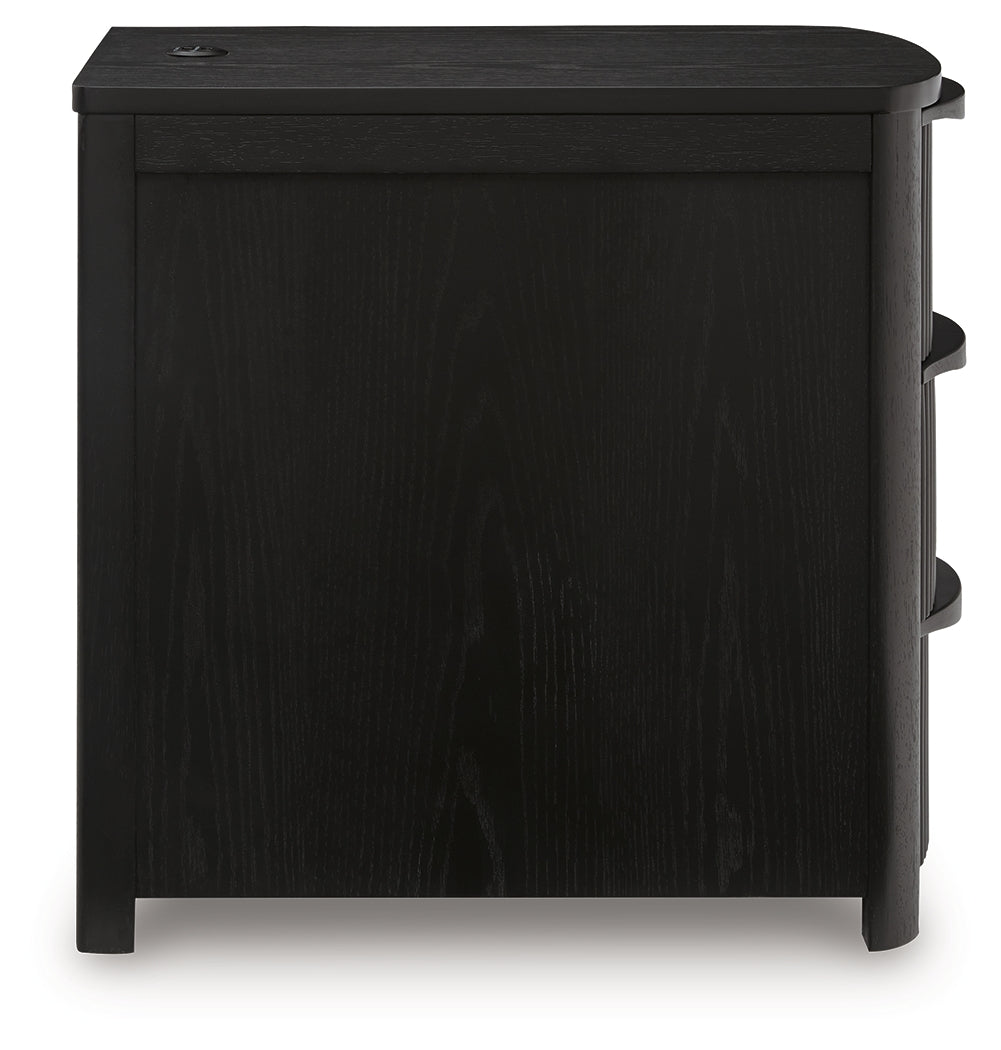 Camdill Black Chairside End Table from Ashley - Luna Furniture