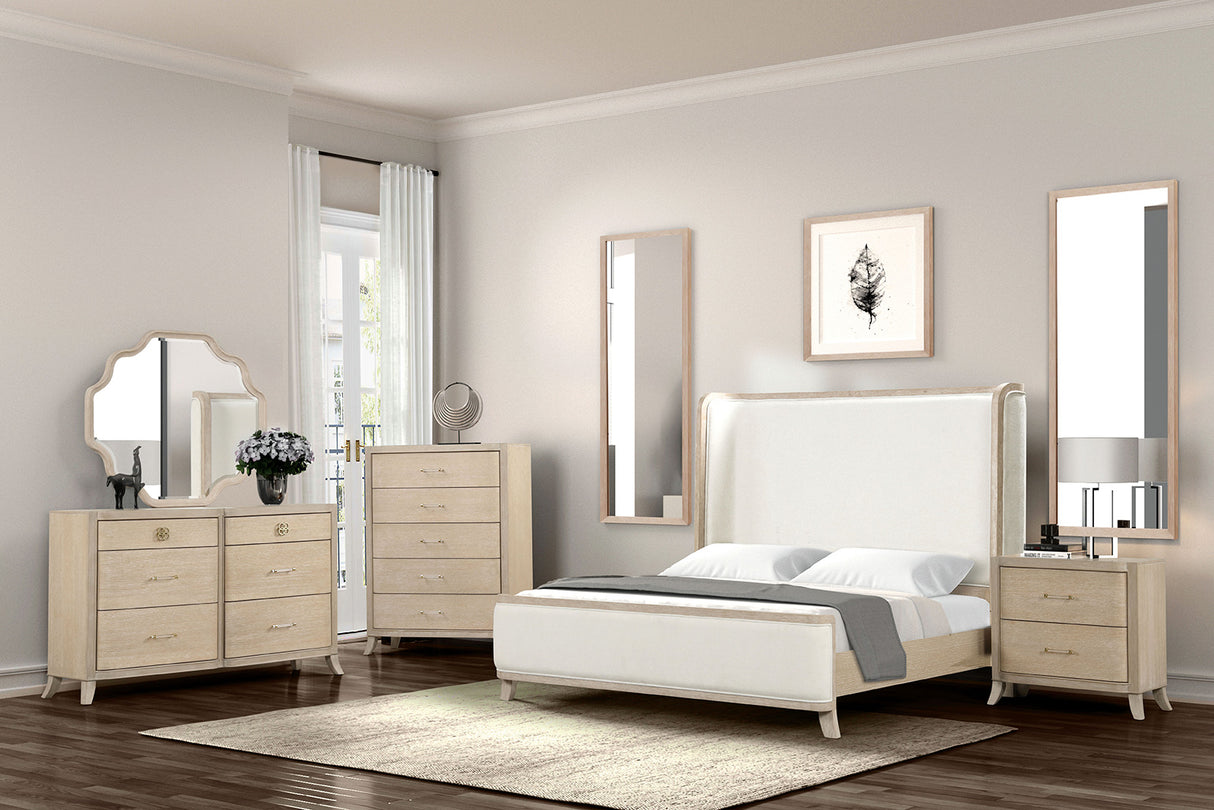 Candra Natural Oak Queen Bed from Furniture of America - Luna Furniture