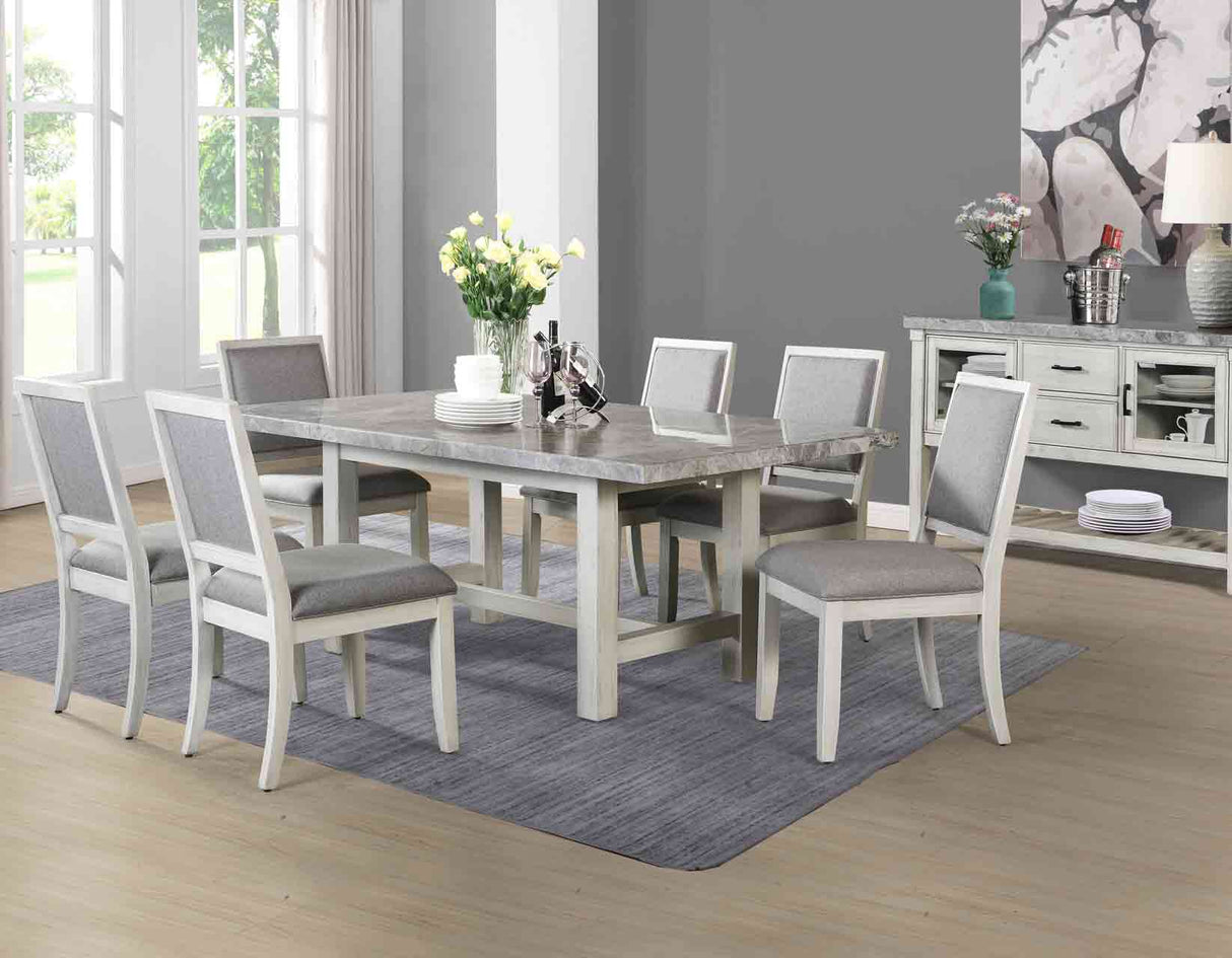 Canova Gray Marble Top Dining Room Set from Steve Silver - Luna Furniture