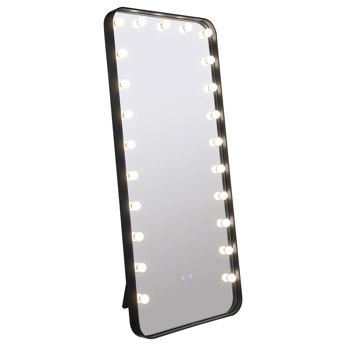 Canton Black LED Standing Mirror with Speakers from Coaster - Luna Furniture