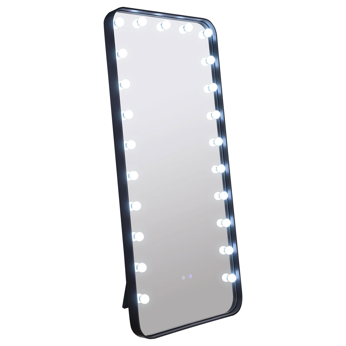 Canton Black LED Standing Mirror with Speakers from Coaster - Luna Furniture