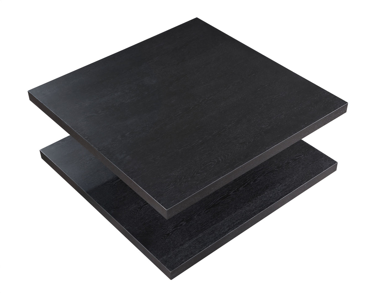 Canyon Cocktail Table with Casters, Black from Steve Silver - Luna Furniture