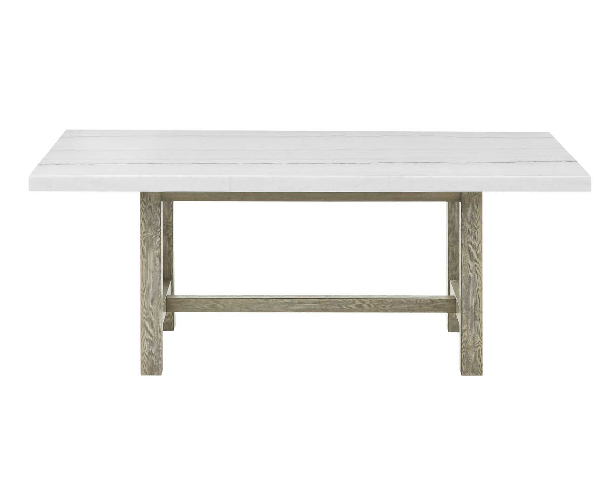 Carena 5-Piece White Marble Dining Set(Table & 4 Side Chairs) from Steve Silver - Luna Furniture