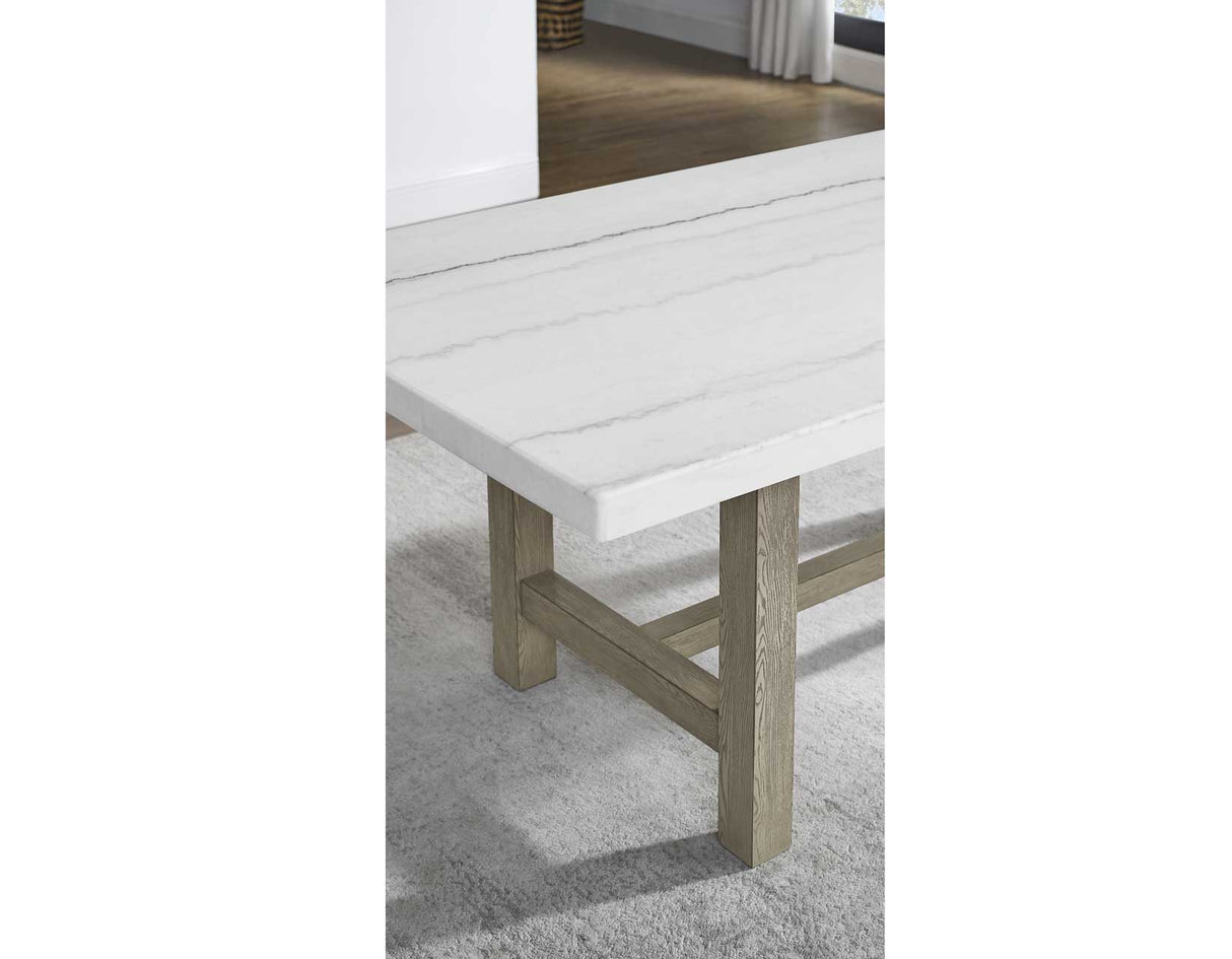 Carena Wheat/Gray Marble Top Dining Room Set from Steve Silver - Luna Furniture