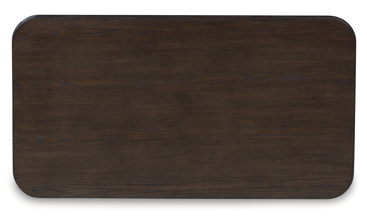 Carlibrie Warm Brown Lift-Top Coffee Table from Ashley - Luna Furniture