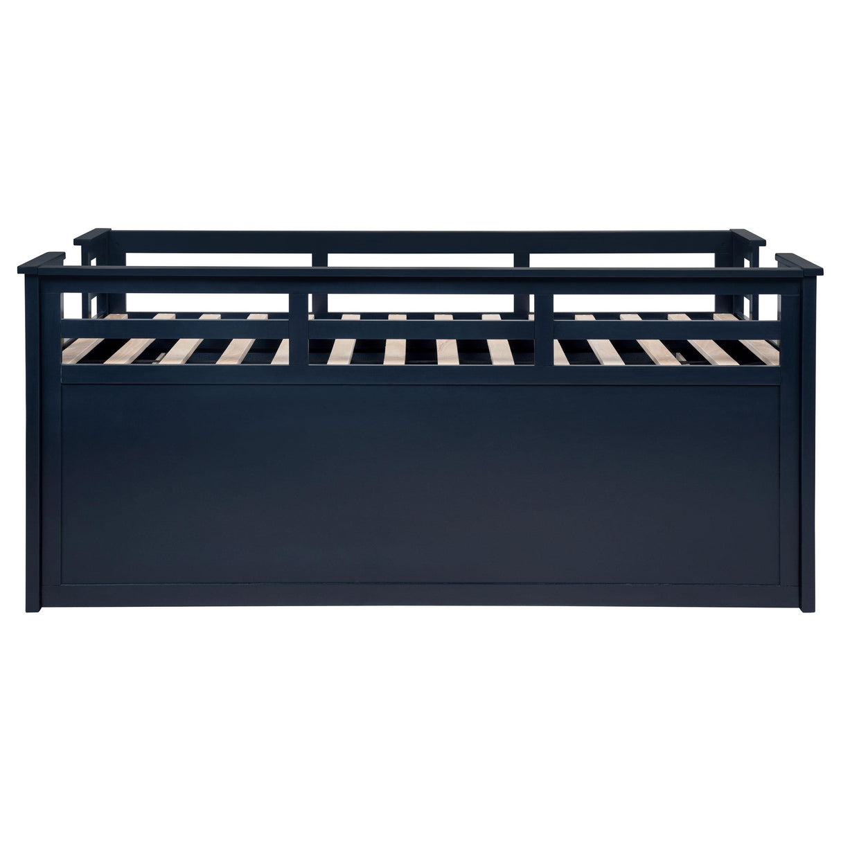 Carlsbad Navy Blue Wood Twin Captains Bed With Trundle from Coaster - Luna Furniture