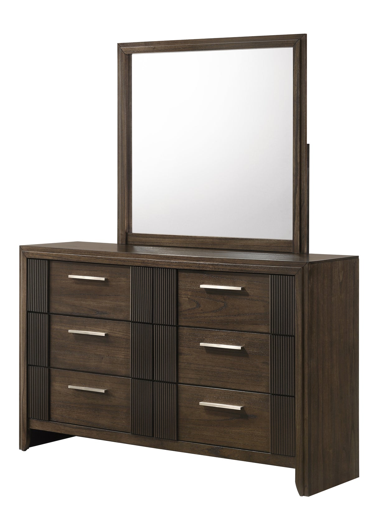 Carlton Brown Upholstered Panel Bedroom Set from Crown Mark - Luna Furniture