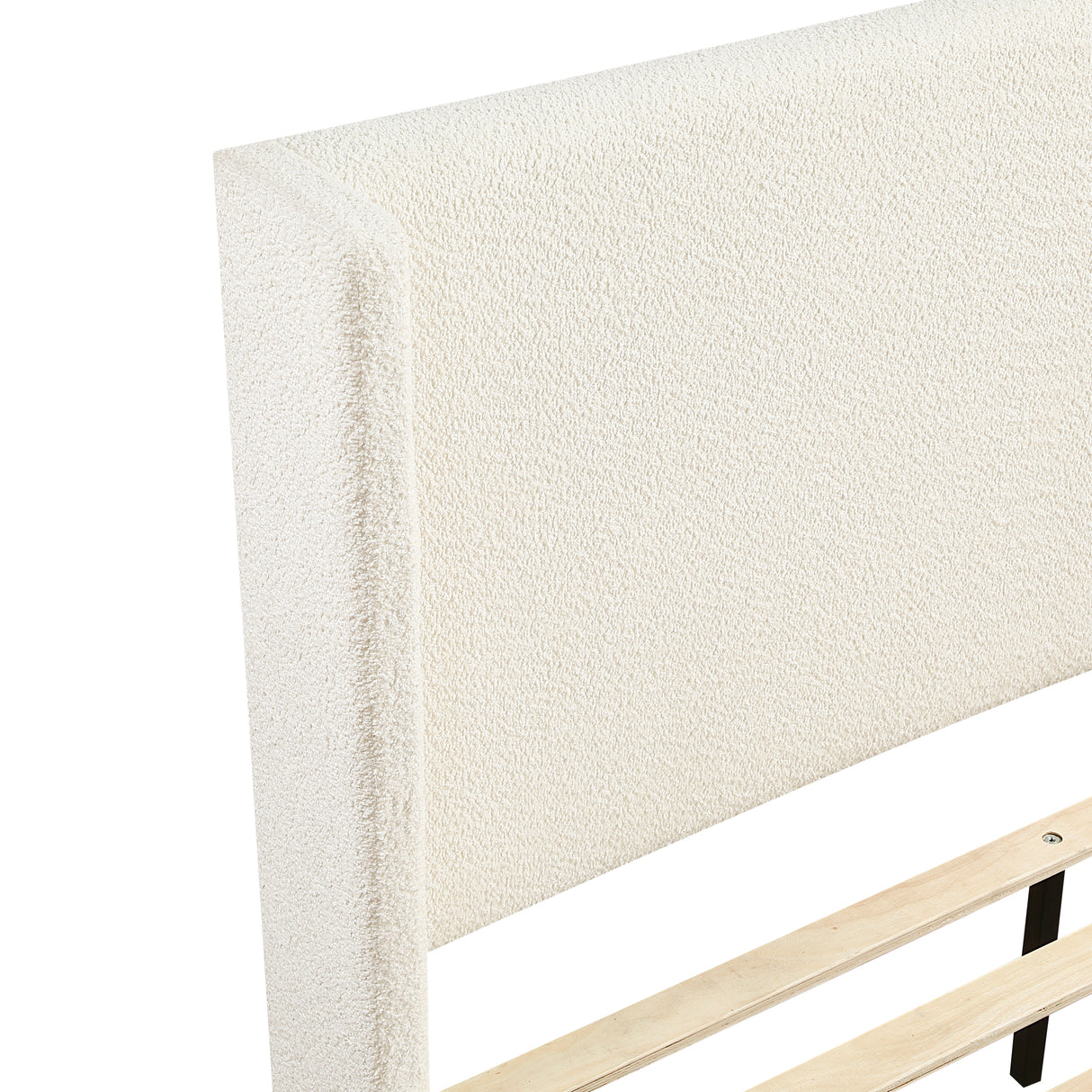 Carmel Beige Eastern King Platform Bed from Homelegance - Luna Furniture