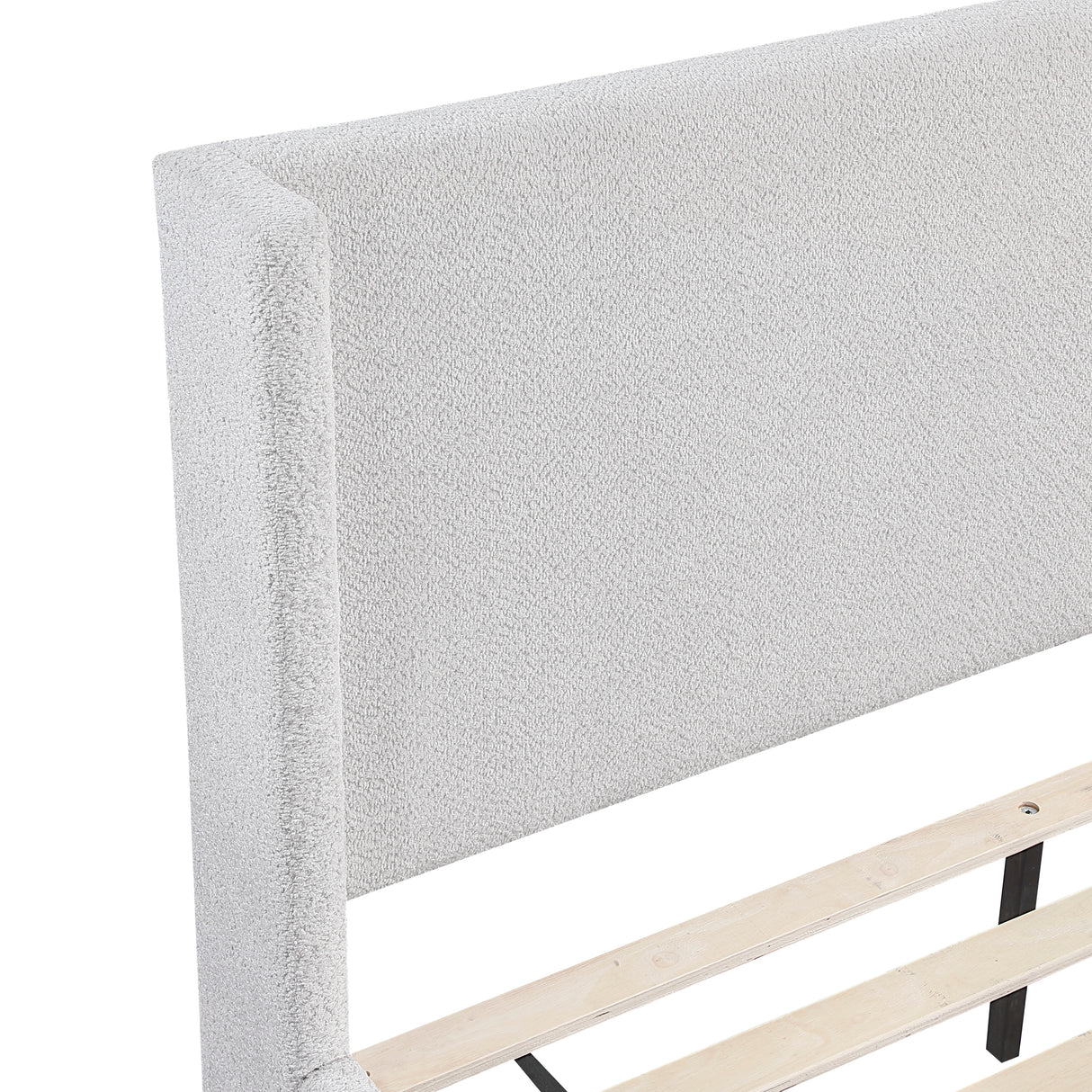 Carmel Light Gray Queen Platform Bed from Homelegance - Luna Furniture