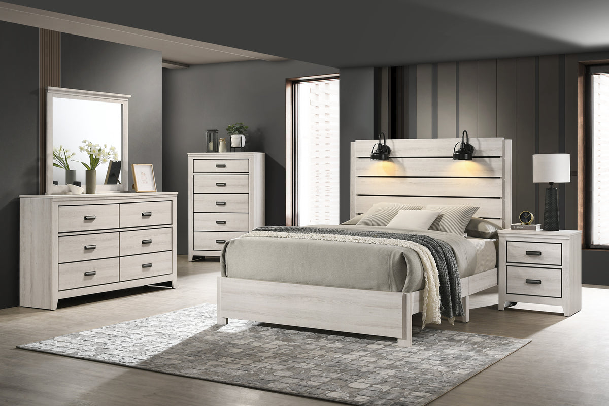 Carter White Platform Youth Bedroom Set from Crown Mark - Luna Furniture