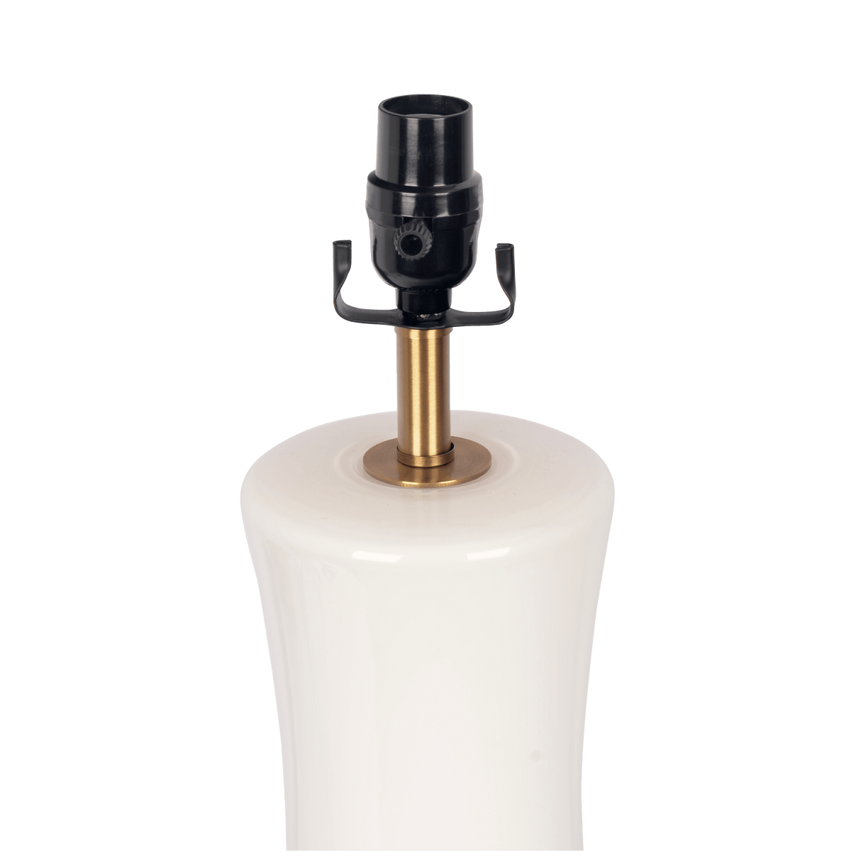 Cascade Glass Lamp Golden Base Off White Glass Table Lamp from Midinmod - Luna Furniture