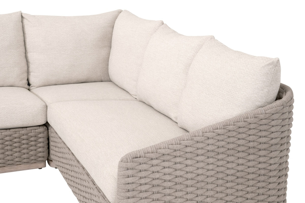 Caspian Outdoor Modular Armless Sofa Chair from Essentials For Living - Luna Furniture
