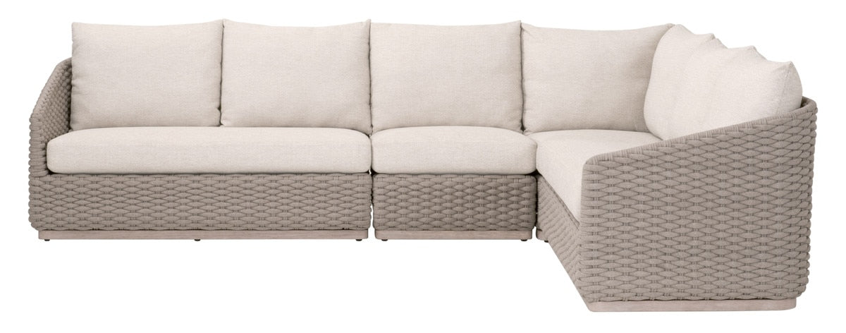 Caspian Outdoor Modular Left Facing 1-arm Sofa from Essentials For Living - Luna Furniture