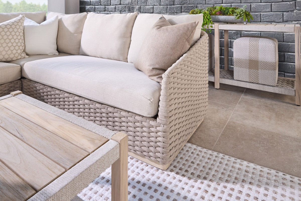 Caspian Outdoor Modular Right Facing 1-arm Sofa from Essentials For Living - Luna Furniture
